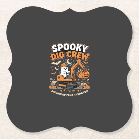 Halloween Gruselgrabemannschaft Untersetzer (Vorderseite)