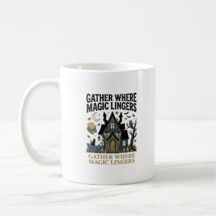 Halloween Gruselhäuschen-Treffen Kaffeetasse