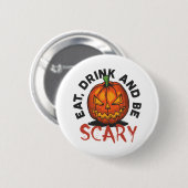 Halloween Gruselig     Button (Vorne & Hinten)