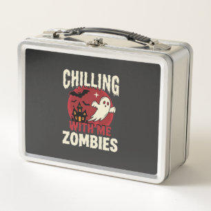 Halloween Gruselig Mit Mir Zombies Geist Design Metall Brotdose