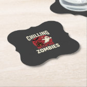 Halloween Gruselig Mit Mir Zombies Geist Design Untersetzer (angewinkelt)