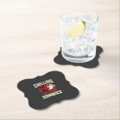 Halloween Gruselig Mit Mir Zombies Geist Design Untersetzer (Vor Ort)