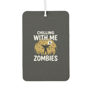 Halloween Gruselig Mit Mir Zombies Vintage Grafik Autolufterfrischer