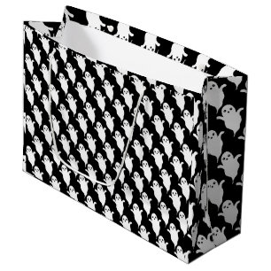 Halloween Gruselige Geister Geschenktüte, schwarze Große Geschenktüte