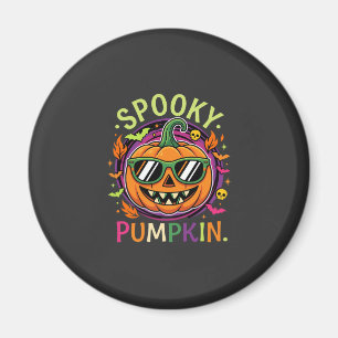 Halloween Gruselige Kürbis-Sonnenbrille Vektor Magnet
