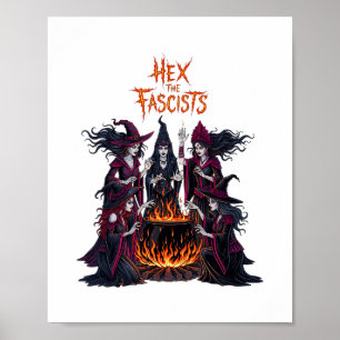 Halloween Gruselige Liberale Hexe Anti Trump 1  Poster