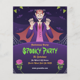 Halloween Gruselige Nachtparty Halloween-Party  Flyer
