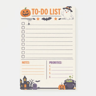 Halloween Gruselige To-Do-Liste Post-it Klebezettel