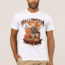 Halloween Gruselige Vibes Shirt | Astronaut Skelet
