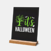 Halloween Gruseliger Baum Fledermäuse Vektor Desig Acrylschild (Winkel)