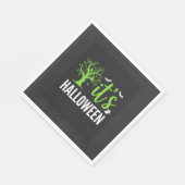 Halloween Gruseliger Baum Fledermäuse Vektor Desig Serviette (Ecke)
