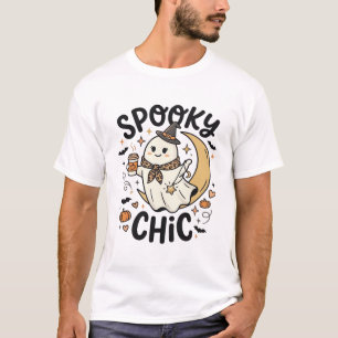 Halloween Gruseliger Chic Geist T-Shirt