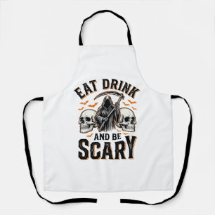 Halloween Gruseliger Essen Trinken Und Sein Grusel Schürze