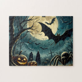 Halloween Gruseliger Friedhof – 252‑Teiliges Puzzl Puzzle