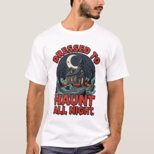 Halloween Gruseliger Friedhof Kostüm Nacht T-Shirt