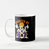 Halloween Gruseliger Geist 67 Sechs Sieben Meme Kaffeetasse (Links)