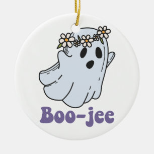 Halloween Gruseliger Geist Boo Jee Boo  Keramik Ornament