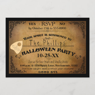 Halloween Gruseliger Geist Brett Party-Einladung Einladung