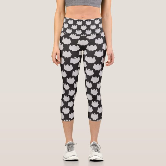Halloween, Gruseliger Geist, Süßes oder Saures, Bu Capri Leggings (Vorderseite)