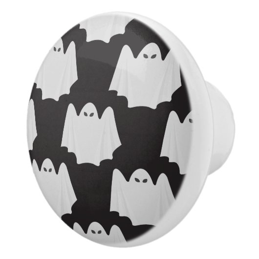 Halloween, Gruseliger Geist, Süßes oder Saures, Bu Keramikknauf (Rechts)