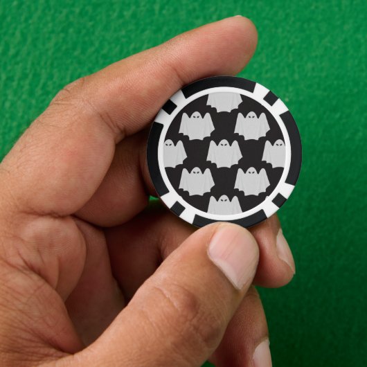 Halloween, Gruseliger Geist, Süßes oder Saures, Bu Pokerchips (Hand)
