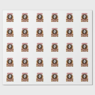 Halloween Gruseliger Kürbis Retro Gravur Textur_1 Geschenkpapier