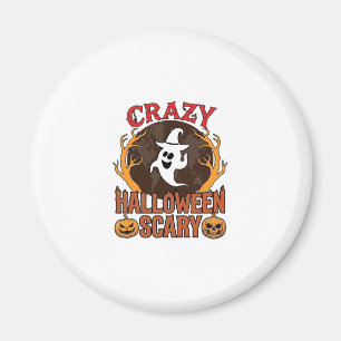 Halloween Gruseliger Kürbis Retro Gravur Textur_1 Magnet