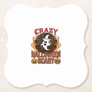 Halloween Gruseliger Kürbis Retro Gravur Textur_1 Untersetzer