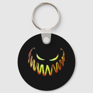 Halloween, gruseliger Kürbis Schlüsselanhänger