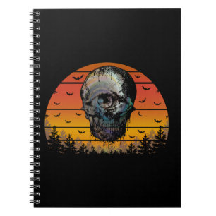 HALLOWEEN GRUSELIGER SCHÄDEL NOTIZBLOCK
