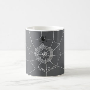 Halloween Gruseliger Schauriger Süßer Spinnennetz Kaffeetasse