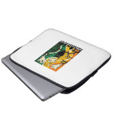 Halloween Gruseliger Schwarzer Eulen-Geister-Fried Laptopschutzhülle (Vorne Knopf)