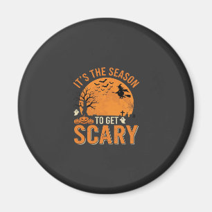 Halloween Gruseliger Verlassener Schloss Vektor Magnet