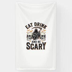 Halloween Gruseliges Essen Trinken Und Sei Gruseli Banner