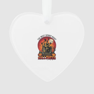 Halloween Gruseligste Nacht Spukhaus Geister P Ornament