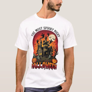 Halloween Gruseligste Nacht Spukhaus Geister P T-Shirt