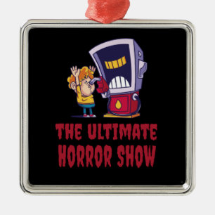 Halloween - Gruselshow an der Tankstelle Ornament Aus Metall