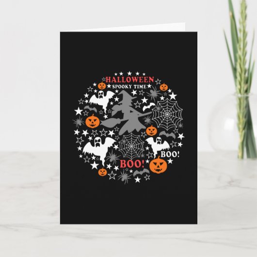 Halloween Gruselzeit Karte (Vorderseite)
