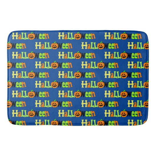 Halloween Gruß Badematte (Vorderseite)