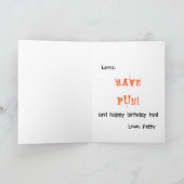 Halloween-Gruß Karte (Innenseite)