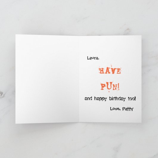 Halloween-Gruß Karte (Innenseite)