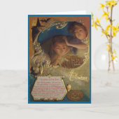 Halloween-Gruß-Karte Karte (Gelbe Blume)