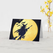 Halloween-Gruß-Karte Karte (Gelbe Blume)