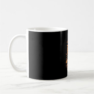 Halloween-Gruß-Kürbis-Hexenhut-gekreuzte Besen Kaffeetasse