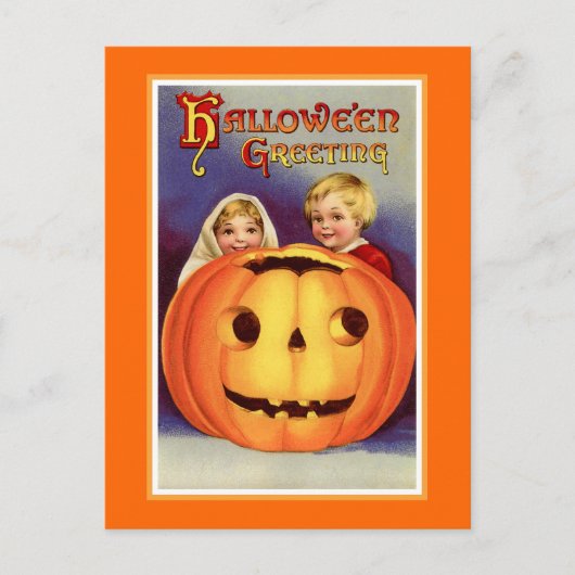 "Halloween Gruß" Postkarte (Vorderseite)