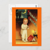 Halloween Gruß Postkarte (Vorne/Hinten)