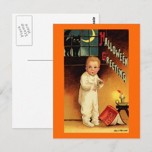 Halloween Gruß Postkarte (Vorne/Hinten)