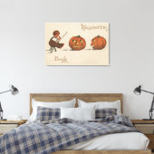 Halloween Grußbuch Leinwanddruck (Insitu (Schlafzimmer))