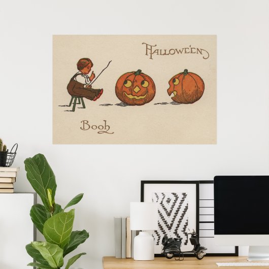 Halloween Grußbuch Poster (Heimbüro)