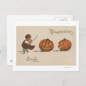 Halloween Grußbuch Postkarte (Vorne/Hinten)